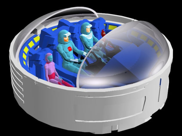 gondola secours ulysse 31 ulisse escape pod i giocattoli giochi 3D print model - Mito3D