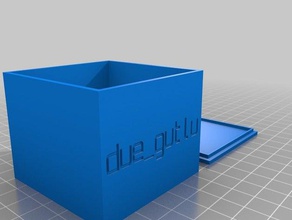 caja debido gutlu los contenedores personalizado 3d print model - Mito3D
