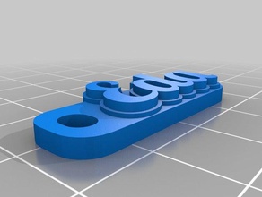 eda keychains customized 3d print model - Mito3D
