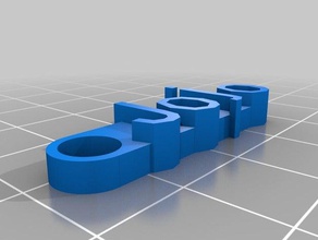 jojo messaggio personalizzato portachiavi organizzazione 3d print model - Mito3D