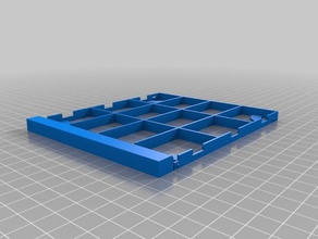 cddvd case organizer 3x2 containers customized 3d print model - Mito3D