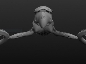 fou aigle les créatures l'étalonnage navire vaisseau spatial 3d print model - Mito3D