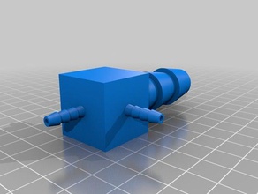meu personalizada do tubo da tubulação de mangueira conector gerador 16 mm a 4 ao ar livre jardim 3d print model - Mito3D