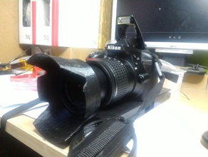nikkor af-p 18-55mm lens hood camera 3d print model - Mito3D