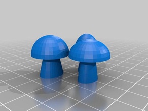 mushrooms props 3d print model - Mito3D