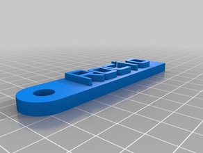 rocio mesaj 2 test Anahtarlık organizasyon özelleştirilmiş 3d print model - Mito3D