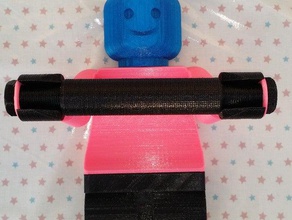 saplama somun cıvata minifig tp sahibi banyo lego tuvalet kağıdı tutucu 3d print model - Mito3D