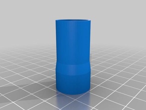 la sortie de pompe à cône 2 pièces personnalisé 3d print model - Mito3D