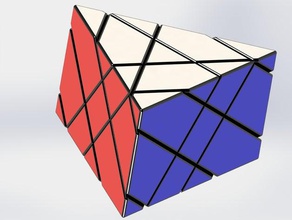 triangular prism 3x3 shapemod interactive art 3d print model - Mito3D