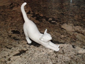 kedi streç dekor şekil heykelcik 3d print model - Mito3D
