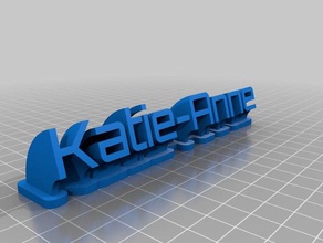 katie nuevo de la oficina personalizado 3d print model - Mito3D