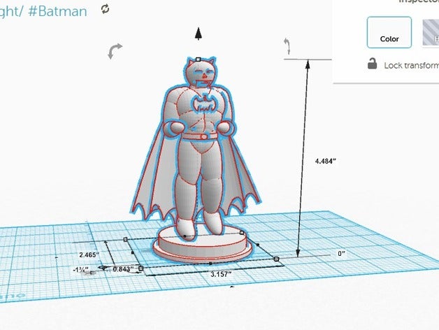 batman figure 3d de l'impression batarang logo superman symbole vs figurine 3D print model - Mito3D