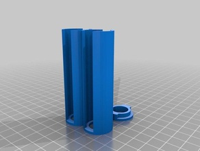 us dime holder tube organization customized 3d print model - Mito3D