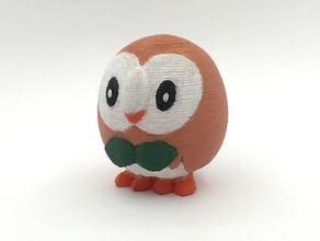 rowlet toy game accessories figure pokemon figures sun moon 3d print model - Mito3D