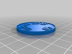g-fest 2016 03 las monedas insignias personalizado 3d print model - Mito3D