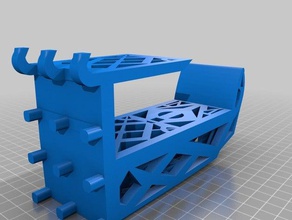 peg board box holder organizer pegboard tool holders boxes storage 3d print model - Mito3D