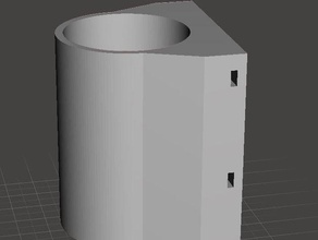 Taschenlampe Bett-post-mount Montage tool Inhaber Boxen 3d print model - Mito3D