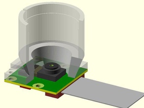 raspberry pi Kamera-Objektiv-Adapter Objektiv-mount Mikroskop Mikroskop-objektiven Tele 3d print model - Mito3D