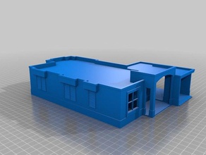 scale model house buildings structures 3dmodel architecture design sketchup 3d print model - Mito3D