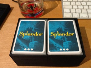 splendor compact box sleeves cards toy game accessories boardgames tokens 3d print model - Mito3D