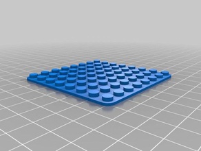 mon personnalisés 8x8 plaque lego-compatible brique la construction jouets 3d print model - Mito3D