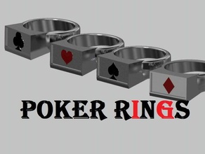 de poker los anillos la moda diversión el hip hop nuevo yo 3d print model - Mito3D