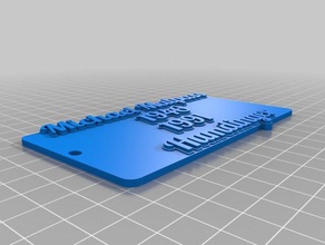 meine angepasste multiline-tag Schlüsselanhänger 3d print model - Mito3D