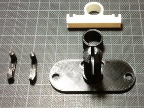 bowden tube Halter euro-norm Größe Kleiderbügel 3d Drucker - Zubehör filament-guide pegboard 3d print model - Mito3D