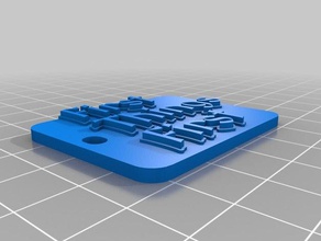 trousseau premières choses d'abord de porte-clés personnalisé 3d print model - Mito3D