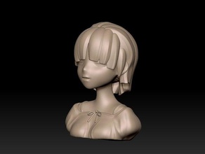 sagesumi heykeller kadın kız 3d print model - Mito3D