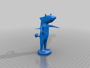 mako creatures blender character high school mouse mouseshark regis sharks student project 3d print model - Mito3D