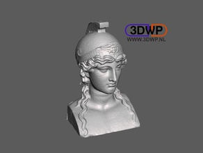athena bust 3d scan scans replicas 123d 123dcatch catch ancient greek art mythology meshmixer roman sculpture statue 3d print model - Mito3D