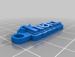 kenz Schlüsselanhänger angepasst 3d print model - Mito3D