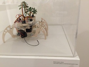 curta planta hexapod robô robótica arduino biologia eletrônica makeredchallenge2 plantas roboticsproject ciência 3d print model - Mito3D