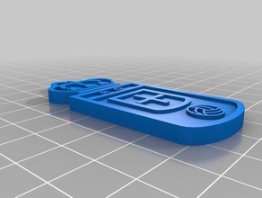 real oviedo portachiavi i calcio distintivi di badge 3d print model - Mito3D