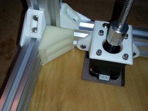 rear inside corner bracket c-bot 3d printer parts 3d print model - Mito3D