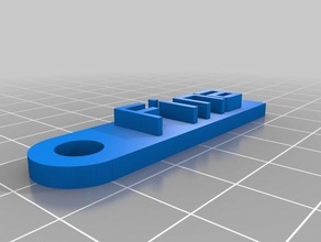 fina message keychain organization customized 3d print model - Mito3D