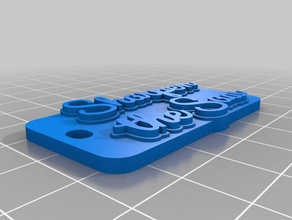 affilare la sega i portachiavi personalizzato 3d print model - Mito3D