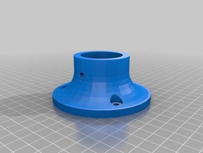 my customized parametric pipe mounting flange household 3d print model - Mito3D