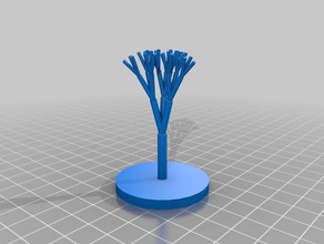 my customized fractal tree math art 3d print model - Mito3D