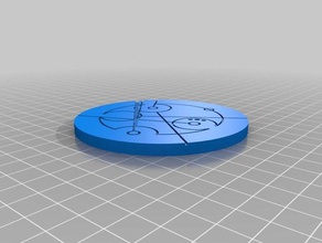 özel benim dairesel gallifreyan para edilmelidir paralar rozetler 3d print model - Mito3D