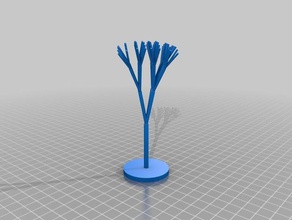 my customized fractal tree math art 3d print model - Mito3D