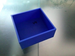 single compartment tooldrawer containers drawer dividers printer calibration simple 3d print model - Mito3D