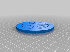 özel benim dairesel gallifreyan para edilmelidir paralar rozetler 3d print model - Mito3D