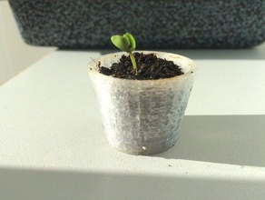 olla pequeña flor al aire libre jardín planta de maceta arbolito 3d print model - Mito3D