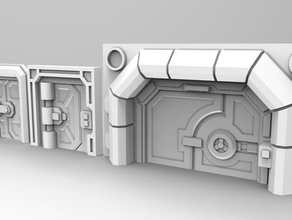 25mm bilim kurgu greebles oyunlar 40k scifi arazi wargaming warhammer 3d print model - Mito3D