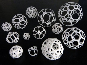 arşimet çokyüzlülere matematik geometrik şekiller 3d print model - Mito3D
