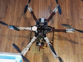 f550 hexacopter bras-extension rc véhicules 3d print model - Mito3D