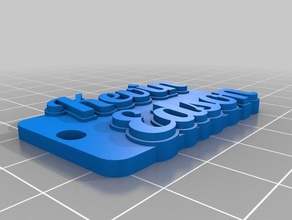 kevin edson keychains customized 3d print model - Mito3D