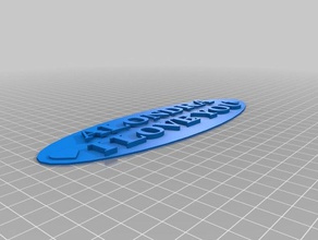 alondra te amo 3d impresión 3d print model - Mito3D